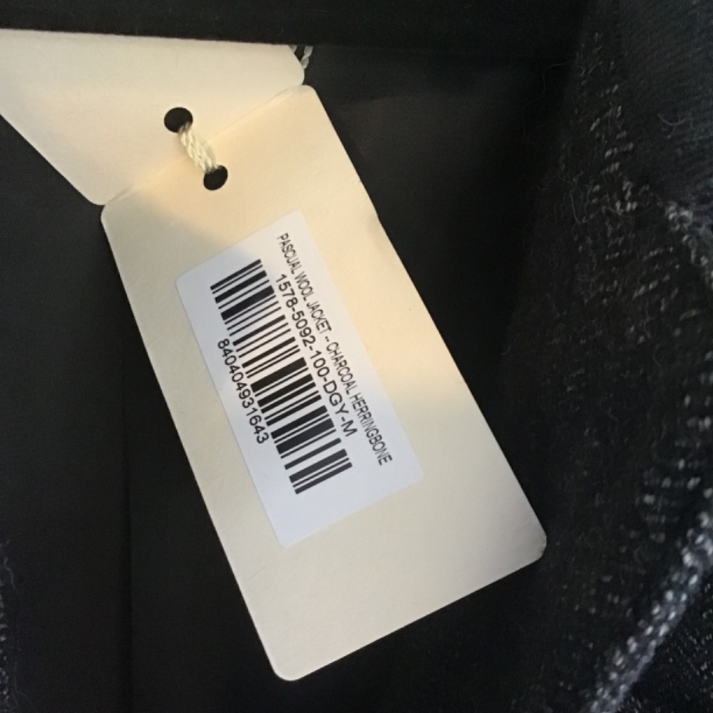 Doen Pascual Herringbone Coat Jacket, NWT M - Picture 4 of 7